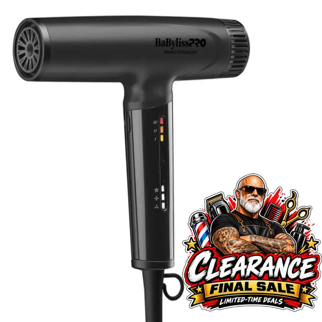 BaBylissPRO Nano Titanium Matte Black Light Ionic High-Speed Dryer BaByliss