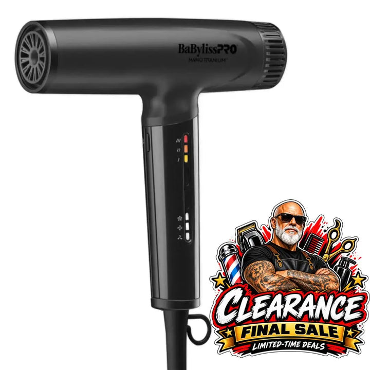 BaBylissPRO Nano Titanium Matte Black Light Ionic High-Speed Dryer BaByliss