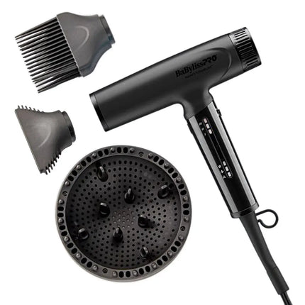 BaBylissPRO Nano Titanium Matte Black Light Ionic High-Speed Dryer BaByliss