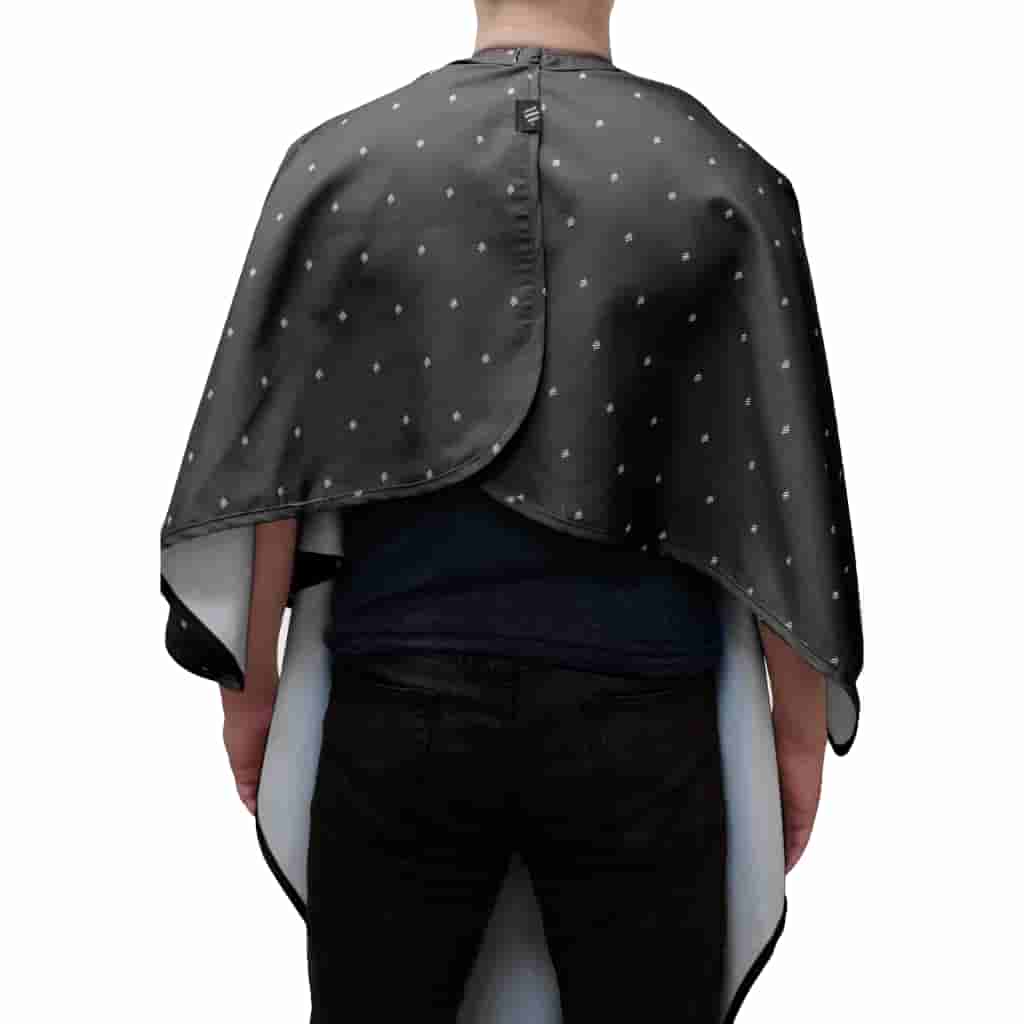 Barber Strong Shield Barber Cutting Cape - Black/White - BUYBARBER.COM
