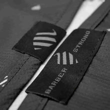 Barber Strong Shield Barber Cutting Cape - Black/White - BUYBARBER.COM