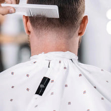 Barber Strong Shield Barber Cutting Cape - White - BUYBARBER.COM