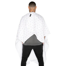 Barber Strong Shield Barber Cutting Cape - White - BUYBARBER.COM