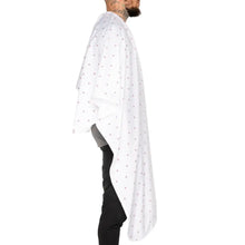 Barber Strong Shield Barber Cutting Cape - White - BUYBARBER.COM