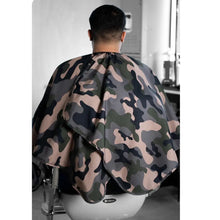 Barber Strong Camo Barber Cape | Static‑Free, Water‑Resistant - BUYBARBER.COM