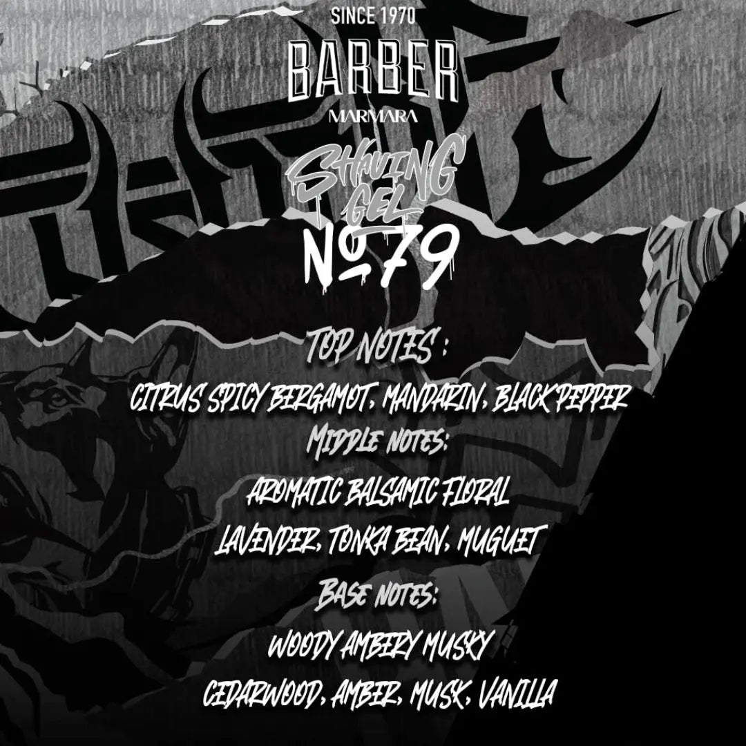 Marmara Barber Shaving Gel No.79 (Clear) - BUYBARBER.COM