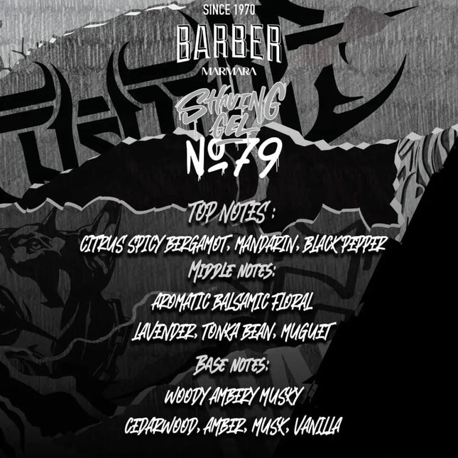 Marmara Barber Shaving Gel No.79 (Clear) - BUYBARBER.COM