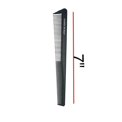 Barber Works Taper Comb | Carbon Fiber | 7" - BUYBARBER.COM