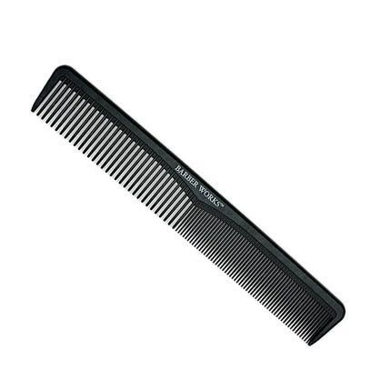 Barber Works Styling Comb | Carbon Fiber | 7" - BUYBARBER.COM