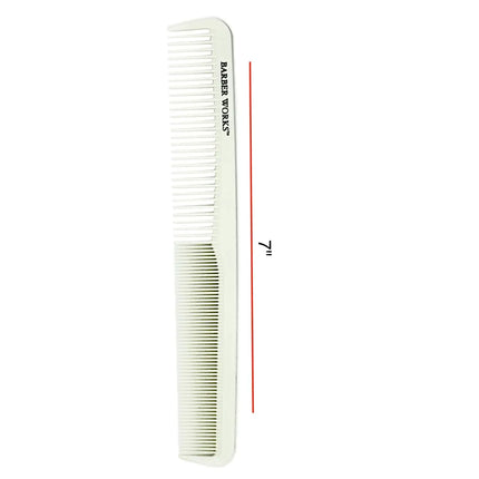 Barber Works Narrow Styling Comb | Hybrid Ceramic | 7" - BUYBARBER.COM