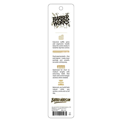 Barber Works Cutting Comb 725 Barber Works