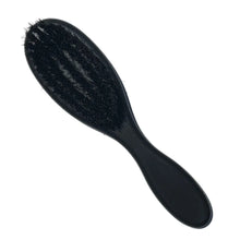 Close-up of the Barber Works Fade Cut Brush showing its soft, natural bristles in detail.
