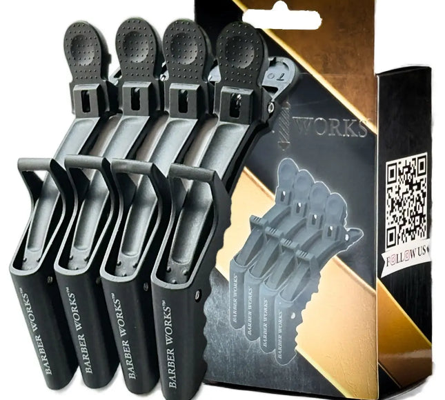 Barber Works Premium Hair Croc Clips 4-Pack - BUYBARBER.COM