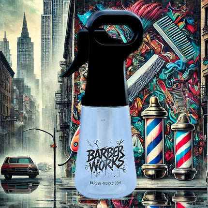 Barber Works Continuous Mist Sprayer – 300ml Clear | Premium Quality - BUYBARBER.COM