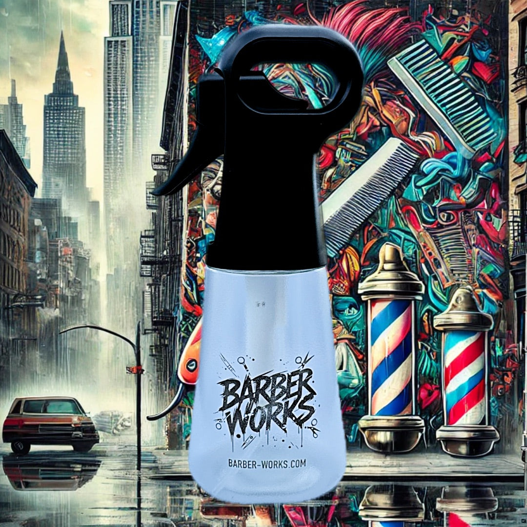Barber Works Continuous Mist Sprayer – 300ml Clear | Premium Quality