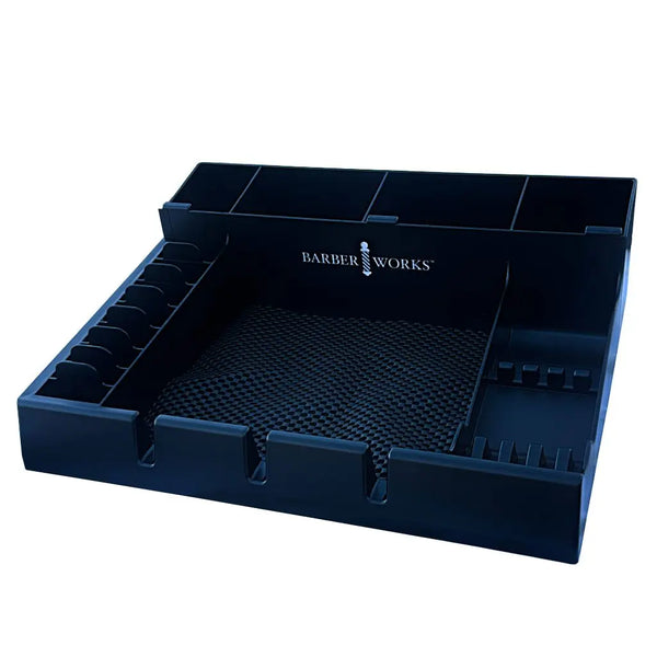 BARBER WORKS Barber Station Organizer | Sleek & Efficient