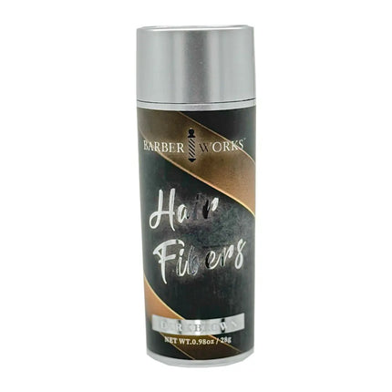Barber Works Hair Fibers (28g) - Dark Brown | Instant Thicker Look for Men & Women Barber Works