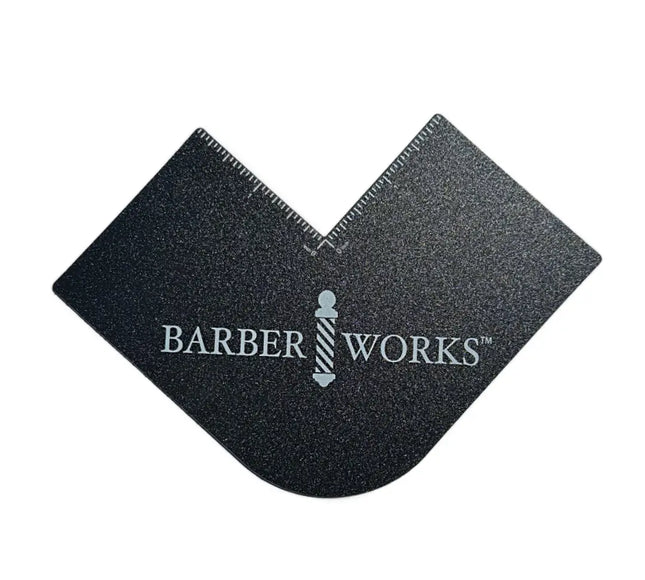 “Close‑up of measurement indicators on Klutch Card for symmetric beard lines”


