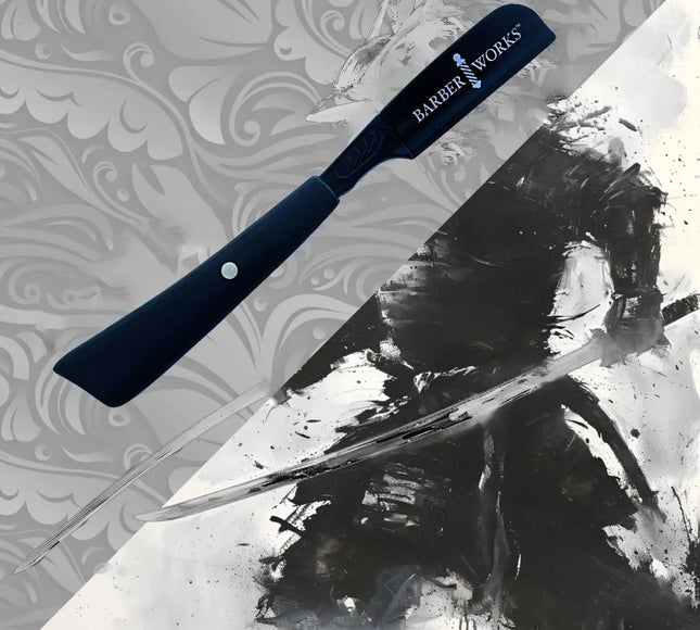 BARBER WORKS Sword Handle Razor Holder – Black - BUYBARBER.COM