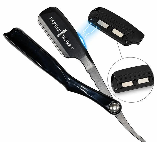 Magnetic Razor Holder + Barber Workstation Mat Bundle BUYBARBER.COM