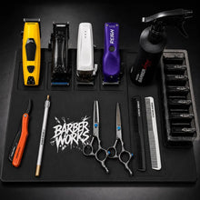 Barber Works Professional Magnetic Barber Workstation Mat Barber Works