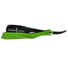 Barber Works Professional Razor Holder – Micro Exposed 0.5mm Blade in Green