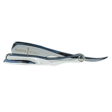 Barber Works Professional Razor Holder – Micro Exposed 0.5mm Blade in Silver