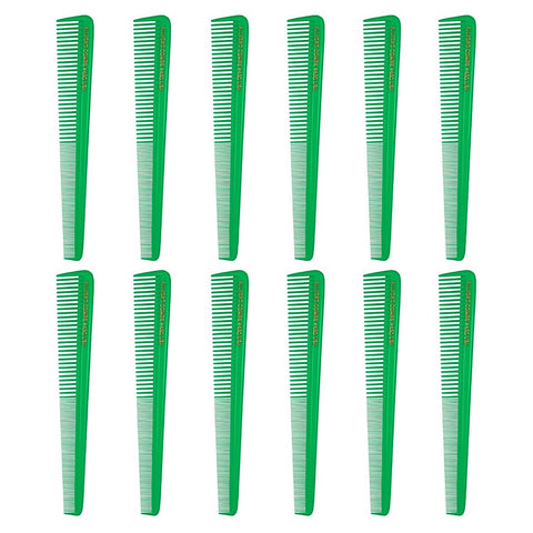 Krest Cleopatra #450 7" Tapered Barber Comb – 12 Pack – Colors
