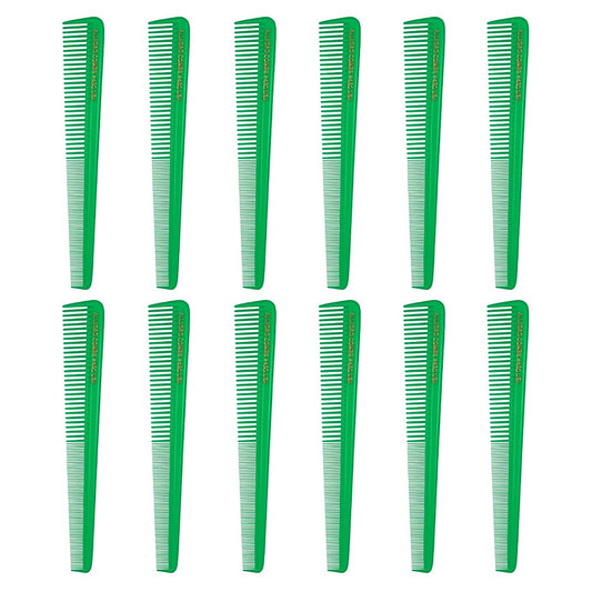 Krest Cleopatra #450 7" Tapered Barber Comb – 12 Pack – Colors