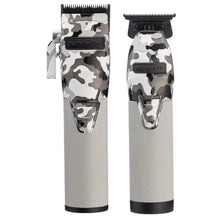 “Close-up of camo clipper with black graphite fade blade FX8010B.”

