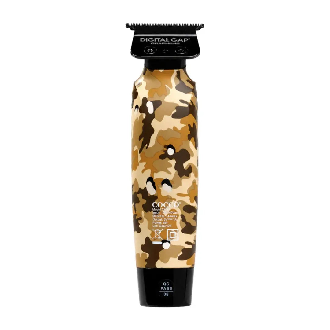 COCCO Hyper Veloce Pro Trimmer (Camo) – Professional Cordless Hair Trimmer cocco