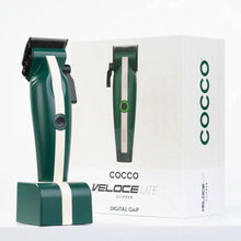  COCCO Veloce Lite Clipper (Green/White) 7000 RPM Cocco Veloce Lite clipper with packaging on a white background