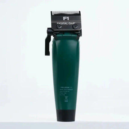 COCCO Veloce Lite Clipper (Green/White) 7000 RPM Green hair clipper with black top on a white background