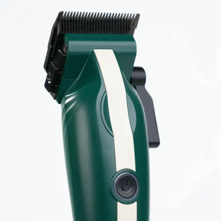 COCCO Veloce Lite Clipper (Green/White) 7000 RPM Green hair clipper on a white background
