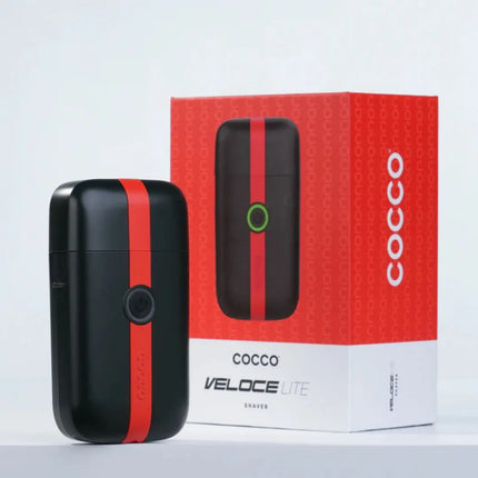 Black and red shaver with COCCO branding on a white background