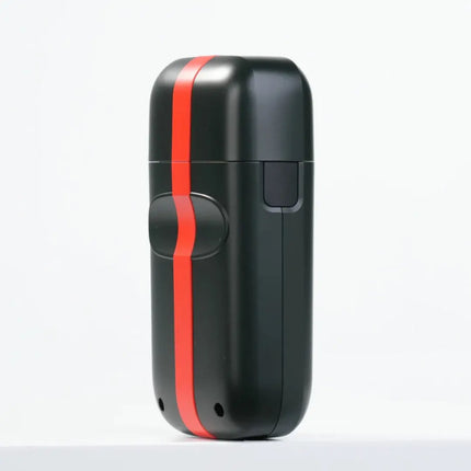 COCCO Veloce Lite Shaver (Black/Red Stripe) Dual Foil  with a red stripe on a white background