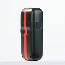COCCO Veloce Lite Shaver (Black/Red Stripe) Dual Foil  with a red stripe on a white background