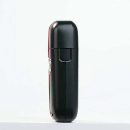 COCCO Veloce Lite Shaver (Black/Red Stripe) Dual Foil with red accents on a white background