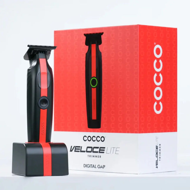 Cocco Veloce Lite trimmer with packaging on a white background