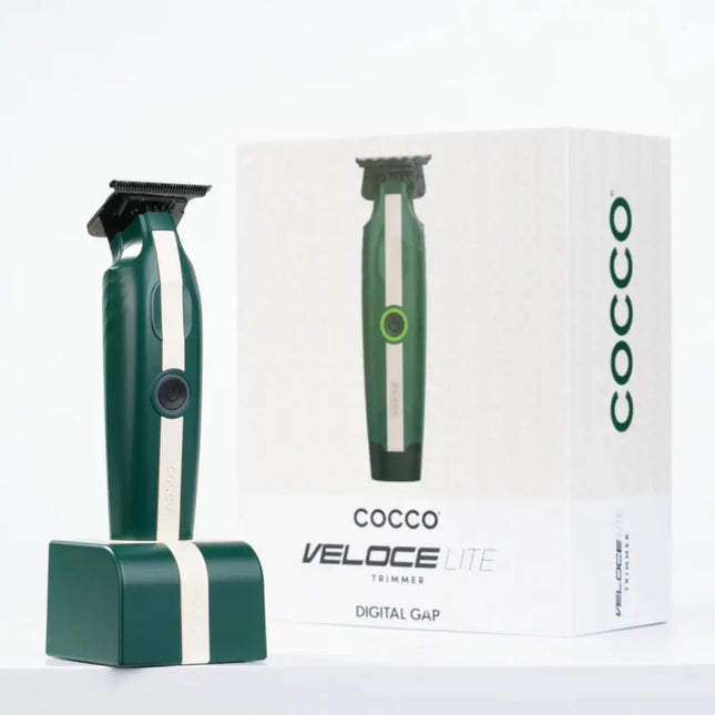 Cocco Veloce Lite trimmer with packaging on a white background
