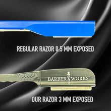 Barber Works Professional Razor Holder – Ultra 3mm Exposed | Superior Grip & Safety Hinge Design Barber Works