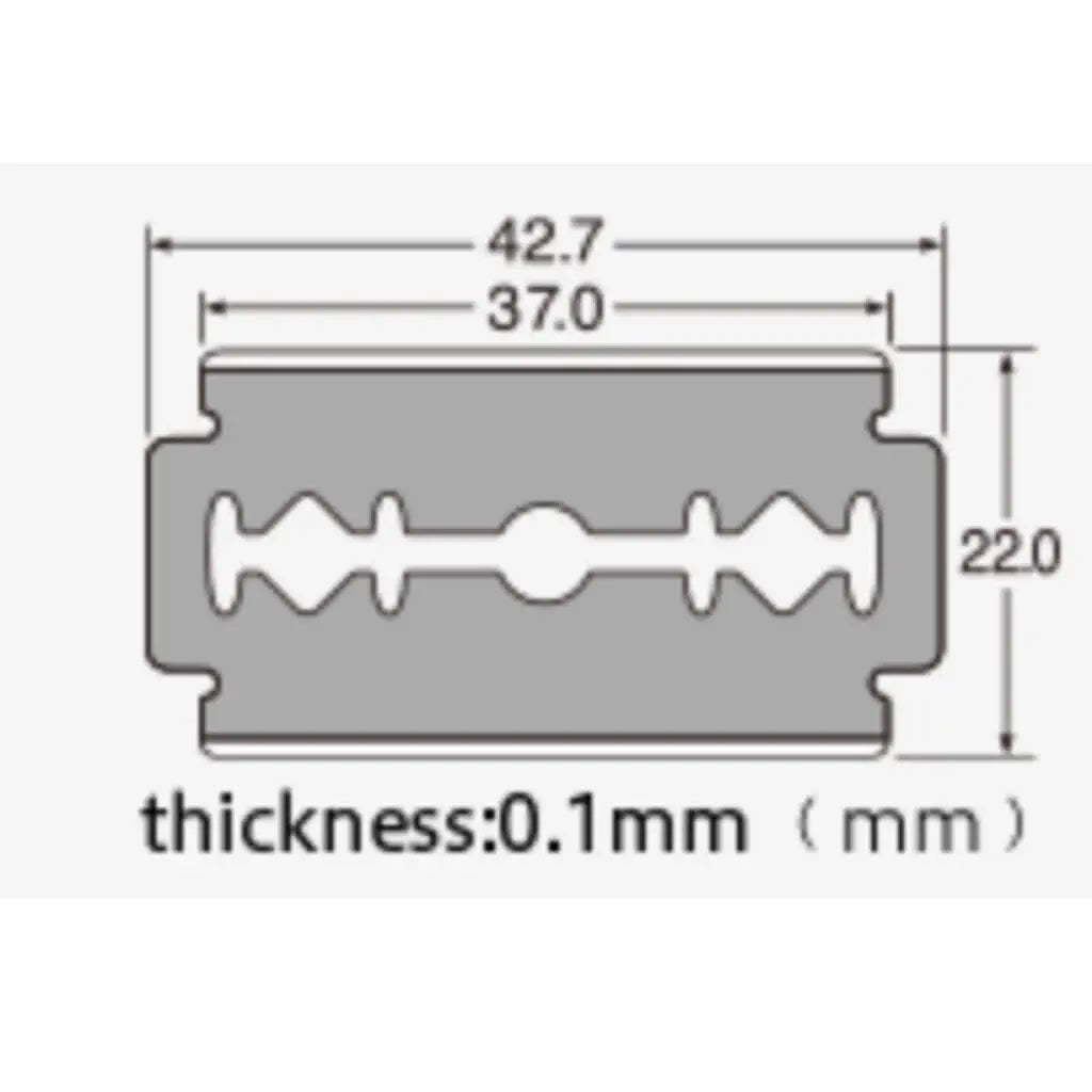 Feather Hi-Stainless Platinum Double-Edge Razor Blades | 200 ct Feather