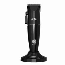 JRL Onyx Professional Cordless Hair Clipper in black color with a digital display on the handle.