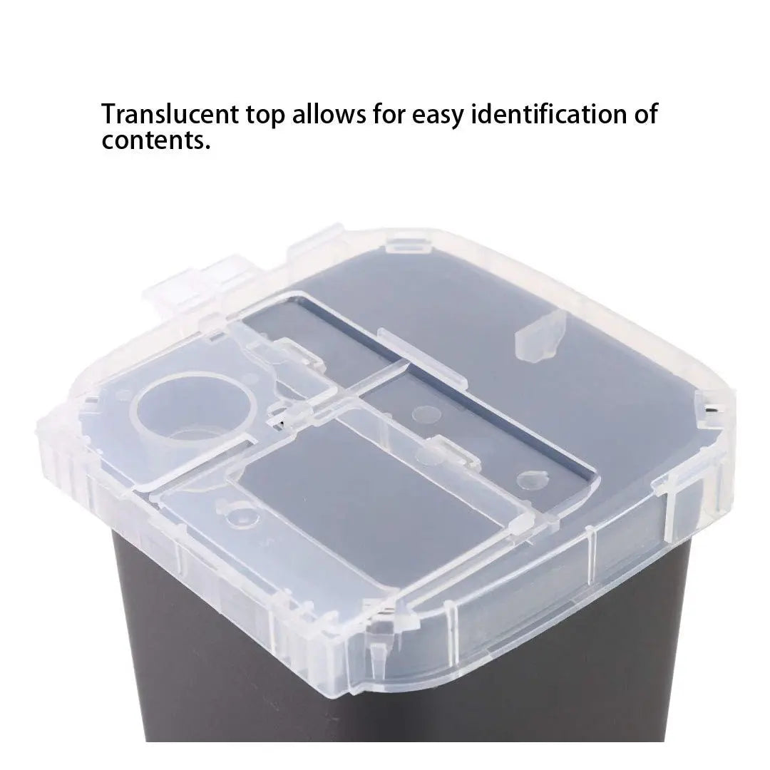 Professional Barber Sharps Disposal Case | Black - BUYBARBER.COM