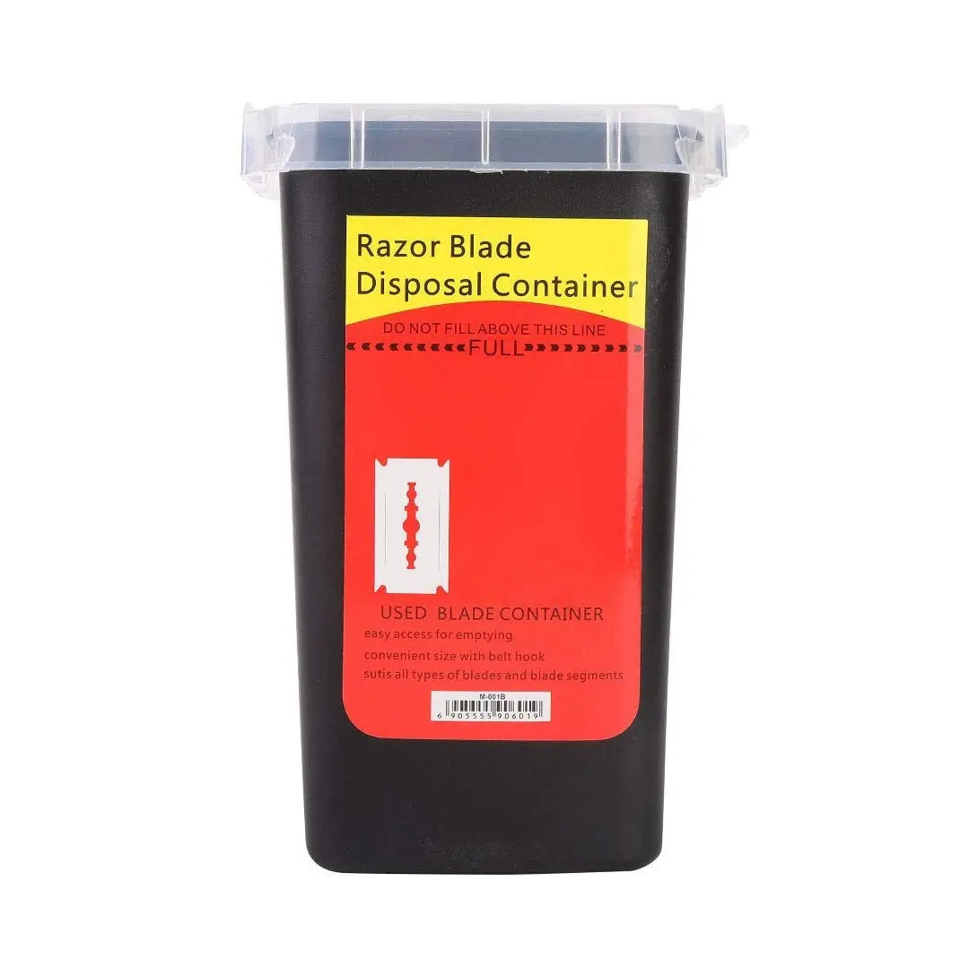 Professional Barber Sharps Disposal Case | Black - BUYBARBER.COM