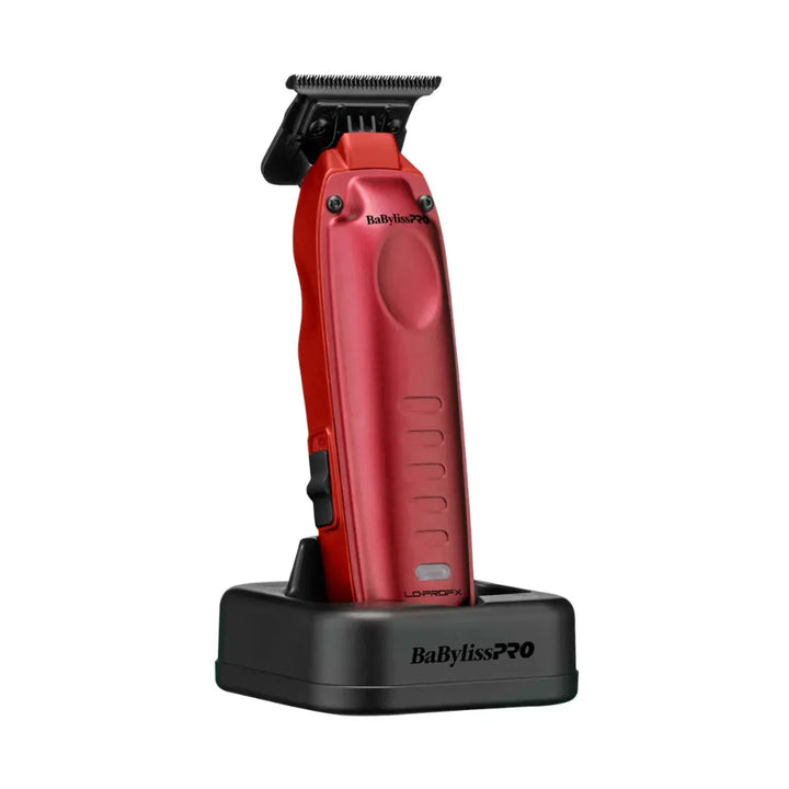 BaBylissPRO Lo-ProFX Compact Trimmer Red FX72RD – precision trimmer for beard shaping and hairline detailing
