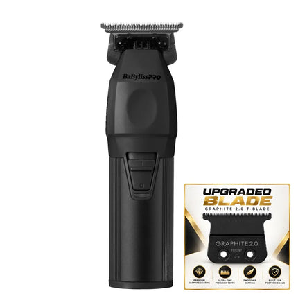 BaBylissPRO CoreFX Trimmer Black – Upgraded Black Graphite T-Blade BaByliss