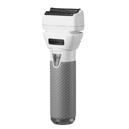 BaBylissPRO FXONE Shaver Frostbyte Limited Edition White and gray electric shaver on a white background