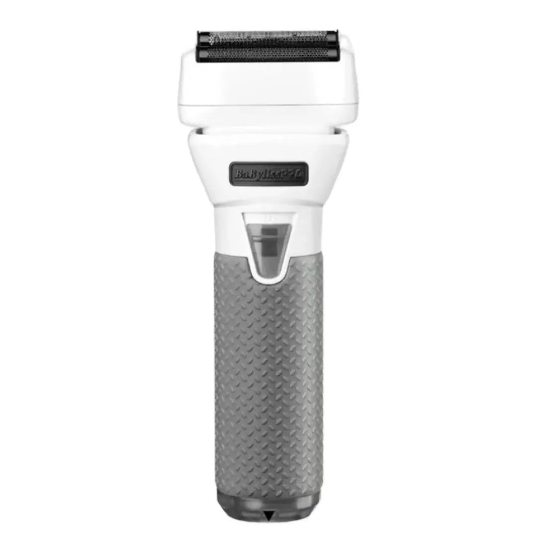 BaBylissPRO FXONE Shaver Frostbyte Limited Edition White and gray electric shaver on a white background