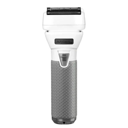 BaBylissPRO FXONE Shaver Frostbyte Limited Edition White and gray electric shaver on a white background